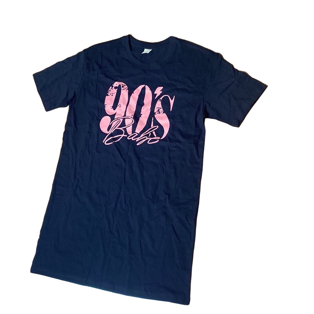 🎀 100% Cotton Black & Pink 90’s Babe Graphic Tshirt Dress 🎀 NWT